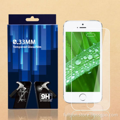 New Arrival Ultra-thin 0.2mm Tempered-glass Screen Protector for iPhone 5